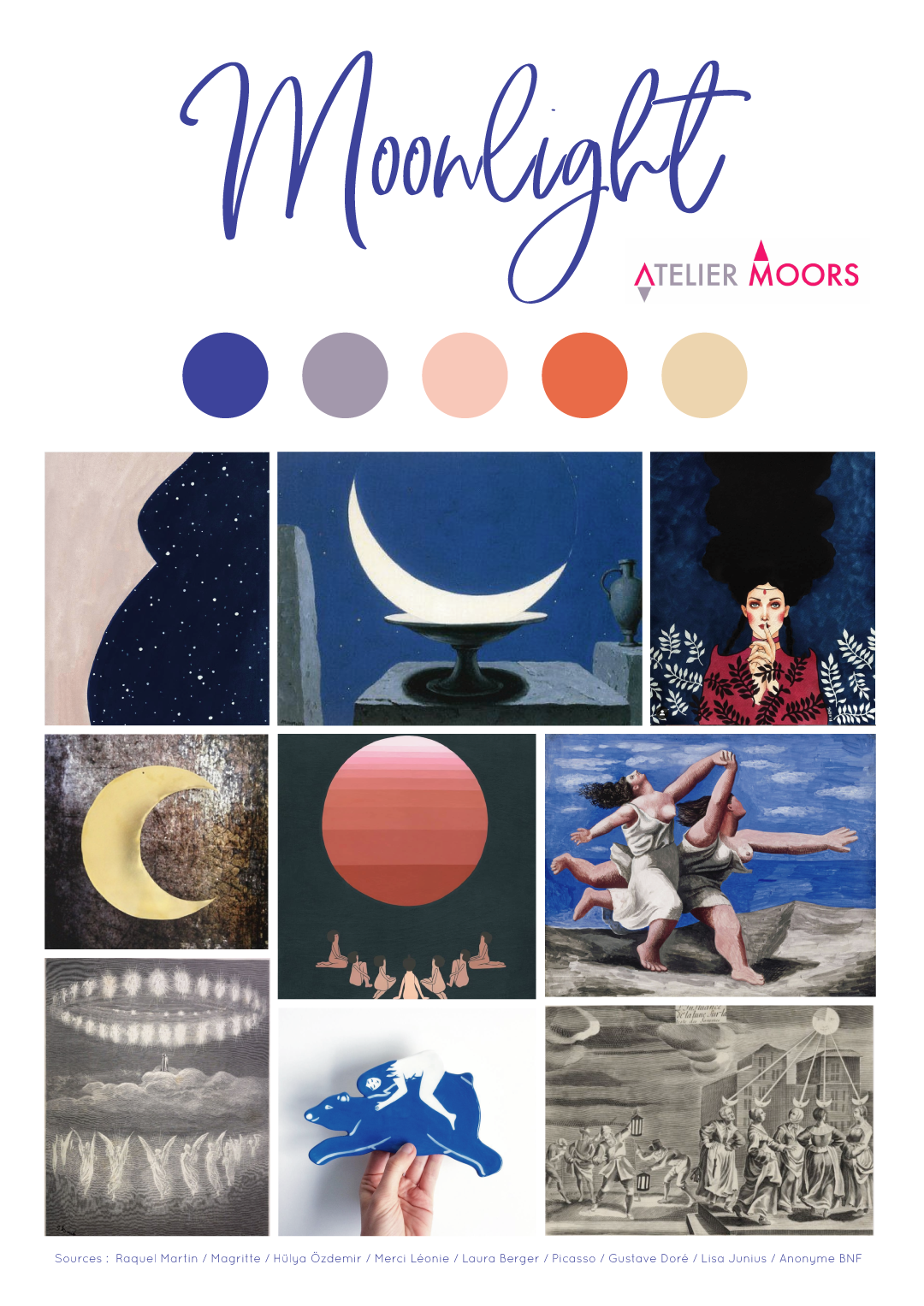 Moodboard Moonlight Atelier Moors