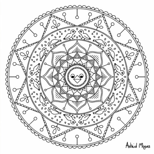 Mandala Oiseau